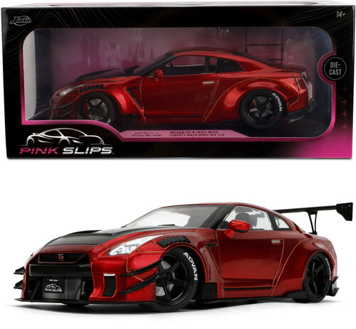 Pink Slips - Nissan GT-R R35 - 1:18 Scale Diecast Car (Candy Red)