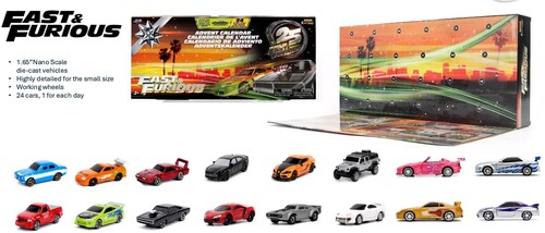 FAST & FURIOUS HOLLYWOOD RIDES ADVENT CALENDAR