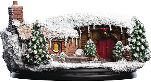 WETA Workshop Polystone - 35 Bagshot Row Hobbit Hole (Christmas Edition)
