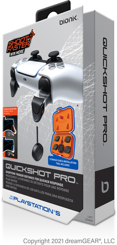 BIONIK BNK-9059 PS5 QUICKSHOT PRO TRIGGER STOPS BK