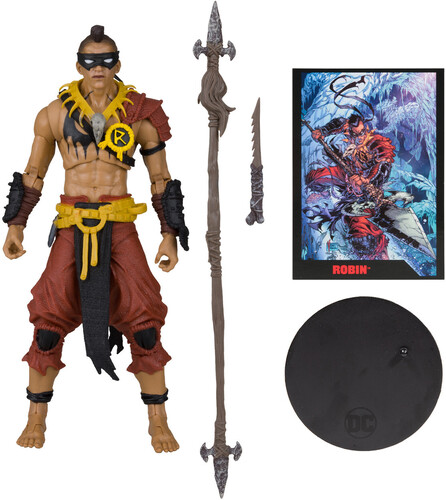 7 FIGURE WITH COMIC - BATMAN WAVE 4 - ROBIN