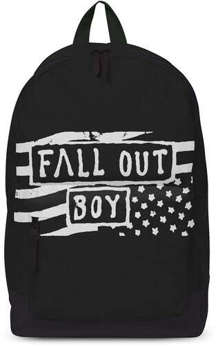 Rocksax - Fall Out Boy - American Beatuty/American Psycho Flag - Classic Backpack with Laptop Pocket (Black)