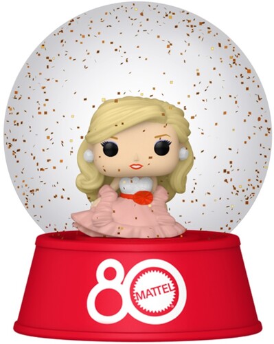 MINI SNOW GLOBE RETRO TOY PEACHES & CREAM BARBIE