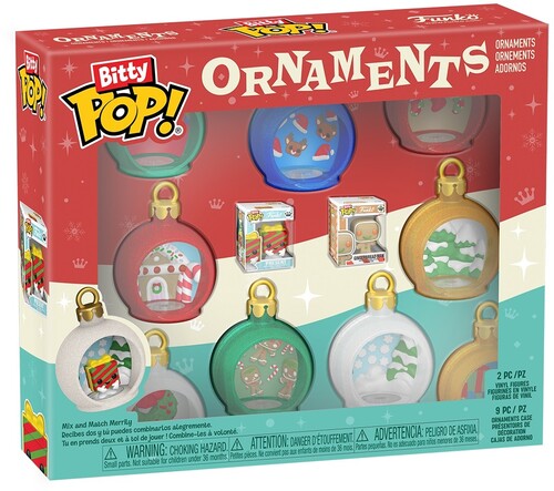 BITTY POP ORNAMENTS 9 PACK ORNAMENT