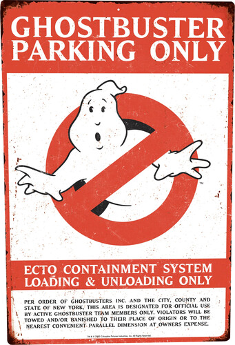 Trick or Treat Studios - Ghostbusters - Parking Metal Sign