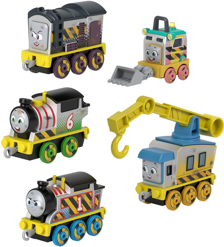 Fisher Price - Thomas & Friends Construction Crew 5-Piece Diecast Metal Toy Train & Vehicle Set