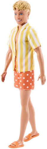 BARBIE KEN FASHIONISTA BLOND WITH YELLOW AND WHITE
