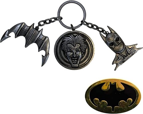 BATMAN 1989 - CHS KEYCHAIN AND PIN SET