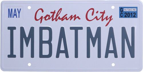 DC Batman - Tin Sign - Number Plate