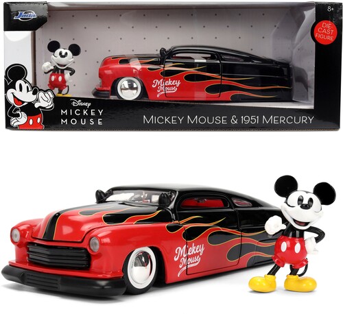 JADA 1/ 24 HWR 1951 MERCURY DIE-CAST CAR MICKY FIG