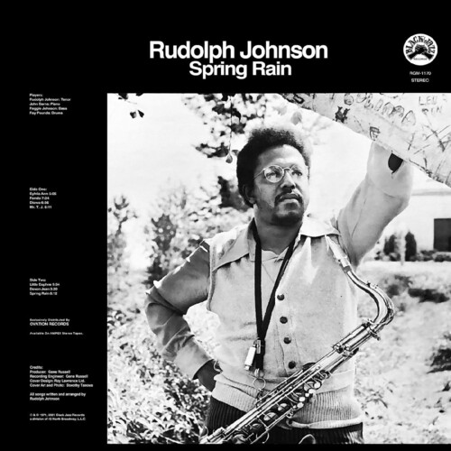 Rudolph Johnson - Spring Rain - Remastered - Blue/Black Swirl (Blk) vinyl record cover