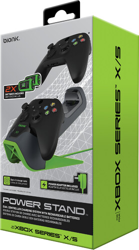 Xbox Accessory:  Power - BIONIK Power Stand - Dual Battery And Charging System