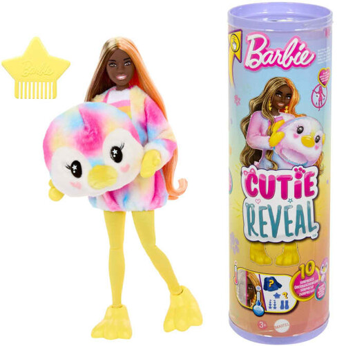 Mattel - Barbie Cutie Reveal Color Wow Series Barbie Penguin
