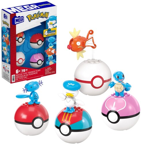 MEGA BRANDS POKEMON WATER TYPE TRAINER TEAM