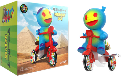 SUPER CYCLES - MUMMY BOY (BLUE WITH RED TRIKE)