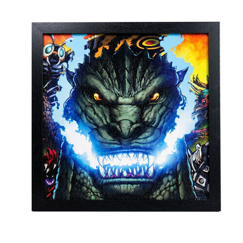 GODZILLA-FIRE WITHIN 12X12 GEL-COAT FRAMED