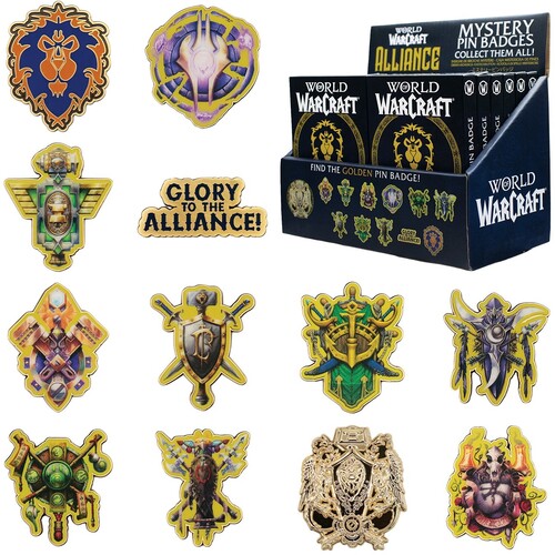 WORLD OF WARCRAFT - ALLIANCE MYSTERY PIN 12CT PDQ