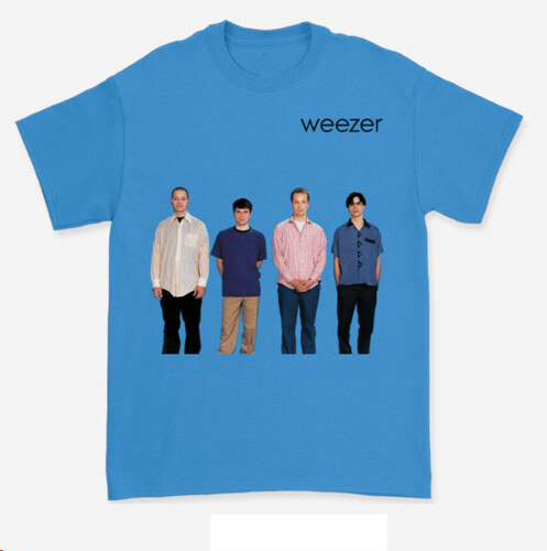 WEEZER BLUE ALBUM ALTERNATIVE T-SHIRT LARGE (BLUE)