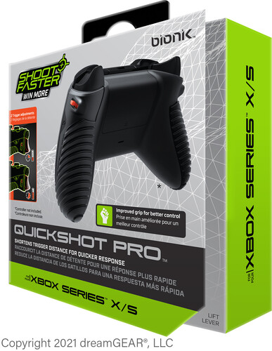 Xbox Accessory:  BIONIK QuickShot PRO Trigger Stop - Black