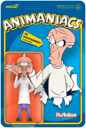 Animaniacs Dr. Scratchansniff ReAction 3.75" Action Figure