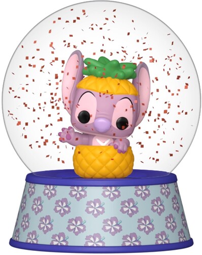 POP MINI GLITTER GLOBE STITCH ANGEL IN PINEAPPLE