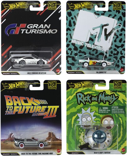 Mattel - Hot Wheels 1:64 Premium Pop Culture 10-Piece P Assortment