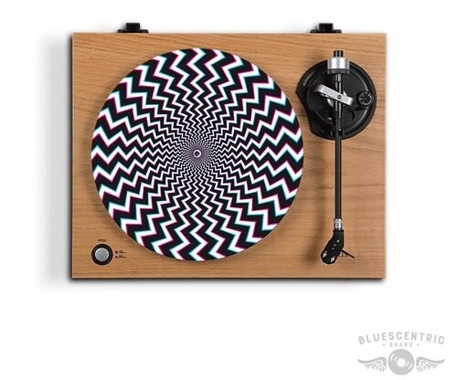 Optical Illusion 3D Bolts Turntable Slip Mat - Optical Illusion 3d Bolts Turntable Slip Mat vinyl record cover