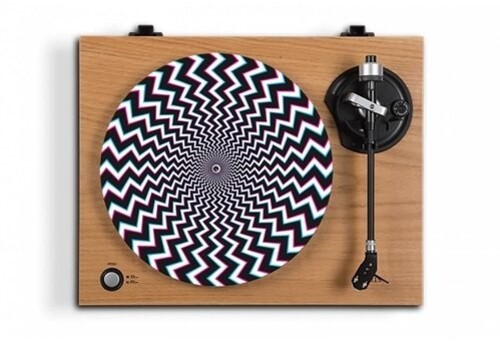 Optical Illusion - 3D Bolts - Graphic Turntable Slip Mat