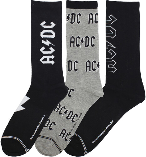 PERRI'S AC/ DC VOLUME CREW SOCKS (3 PACK)