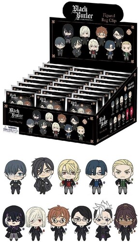 BLACK BUTLER 3D FOAM BAG CLIP 24PC BLIND BAG PDQ