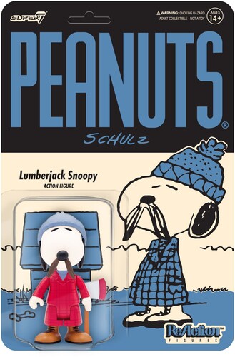 PEANUTS REACTION FIGURE WAVE 5 - LUMBERJACK SNOOPY