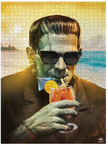 FRANKENSTEIN ON THE BEACH 1000PC PUZZLE