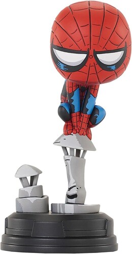 MARVEL ANIMATED SPIDER-MAN ON CHIMNEY STATUE