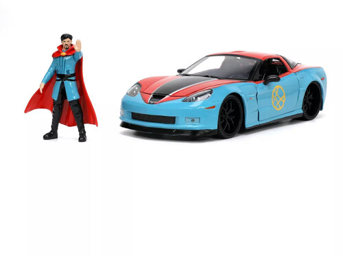 Jada Toys - 1:24 Hollywood Rides - Marvel Avengers - '06 Corvette Z06 with Dr. Strange Figure