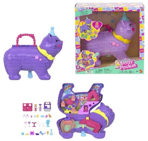 POLLY POCKET CELEBRATION KITTY PINATA COMPACT