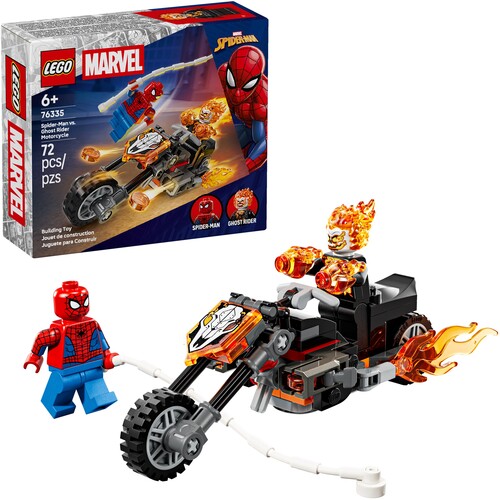 SUPER HEROES SPIDER MAN VS GHOST RIDER MOTORCYCLE