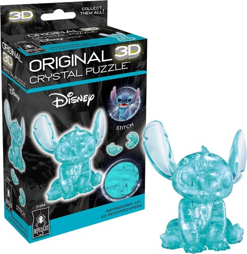 BEPUZZLED DISNEY STITCH BLUE 3D CRYSTAL PUZZLE