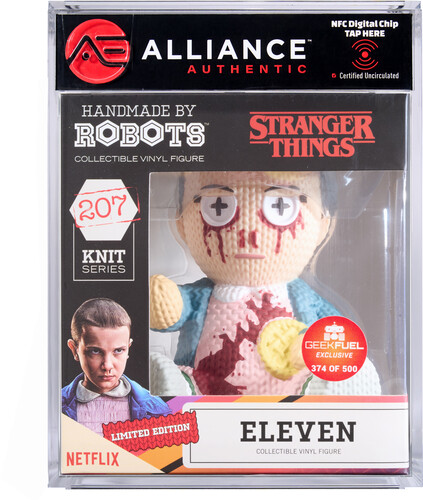 Handmade by Robots - Stranger Things - Eleven #207 (Limited Edition Bloody) - Alliance Authentic Encapsulated