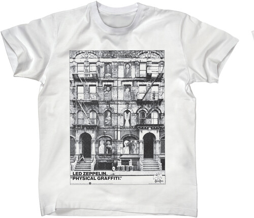 Led Zeppelin - Physical Graffiti - T-Shirt - Small (White)