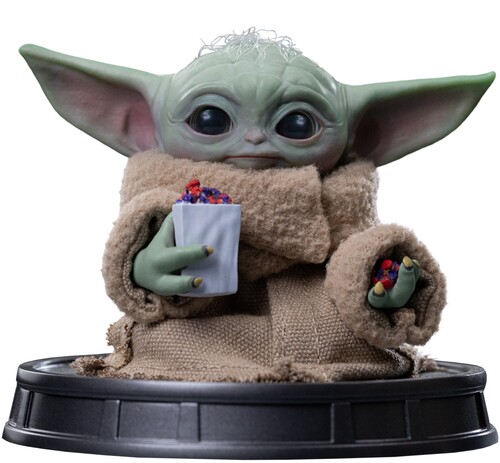Mandalorian and Grogu - Grogu Popcorn Time Statue - Mandolorian and Grogu - Grogu Popcorn Time 1/4 Scale Statue