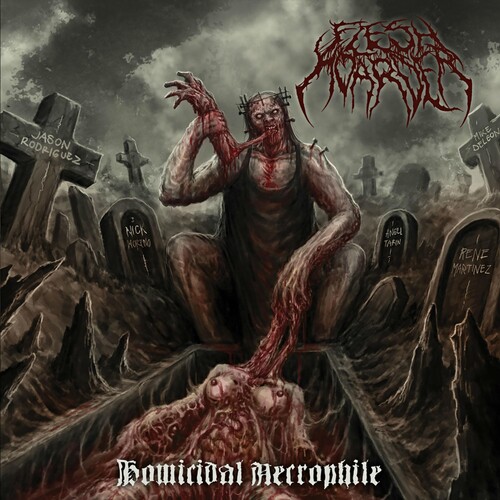 Flesh Hoarder - Homicidal Necrophile vinyl record cover