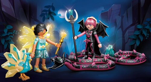 Playmobil - Crystal Fairy And Bat Fairy With Soul Animals