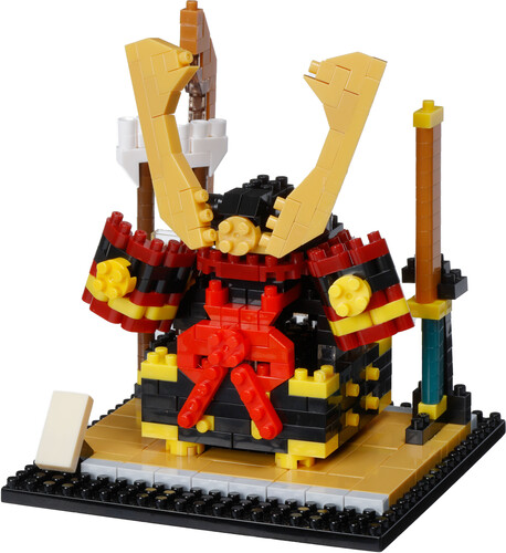 SAMURAI HELMET ORNAMENT ARTIFACTS, NANOBLOCK - S