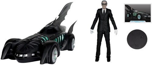 DC MULTIVERSE BATMOBILE & ALFRED (BATMAN FOREVER)