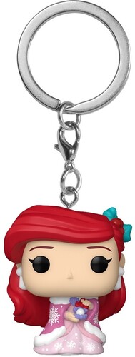 KEYCHAIN DISNEY PRINCESS HOLIDAY ARIEL