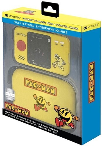 My Arcade - Pac-Man Pocket Player Pro Portable Handheld Gaming System With Travel Case