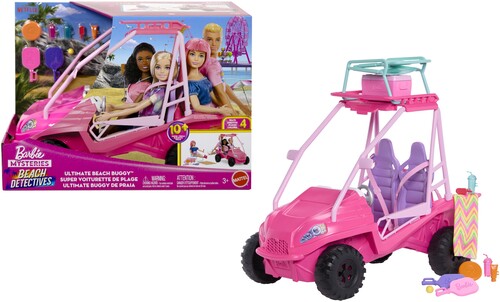 Mattel - Barbie Mysteries: Beach Detectives Ultimate Beach Buggy Vehicle and Accessories