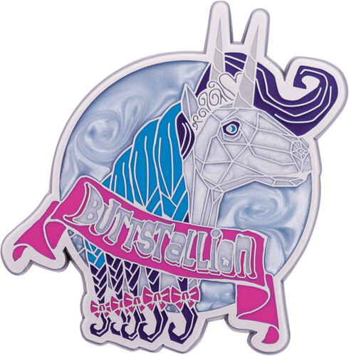 BORDERLANDS BUTT STALLION PIN BADGE
