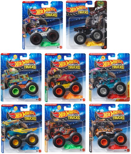 Mattel - Hot Wheels Monster Trucks 1:64 8-Piece A Assortment