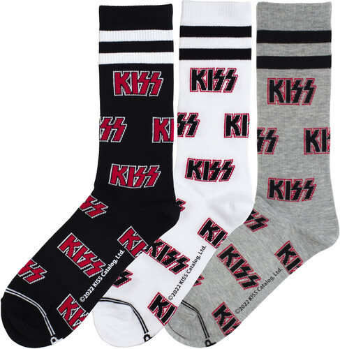 Perri's - Kiss - Volume - Crew Socks (3 Pack)